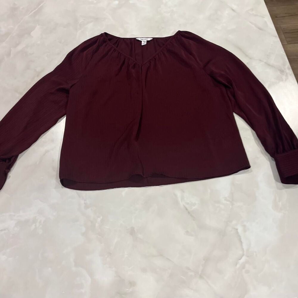 Nine-west Women's Burgundy Blouse